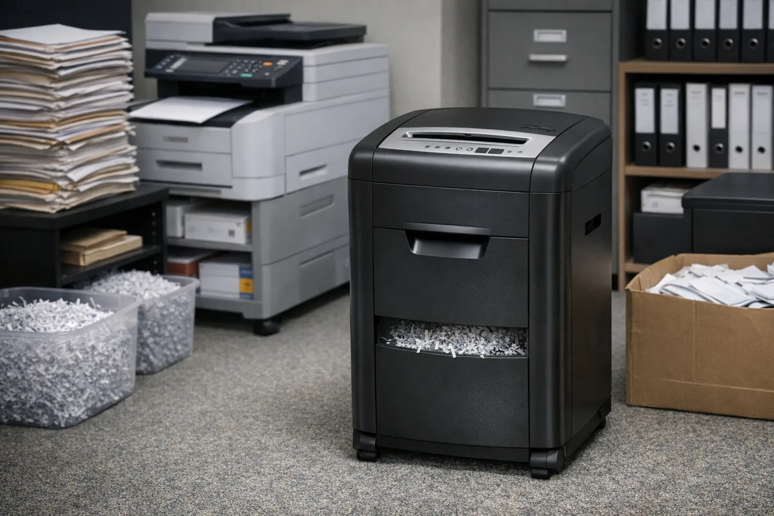 Aktenvernichter Durchsatz und Duty Cycle: Leistungsanforderungen fuer Bueros