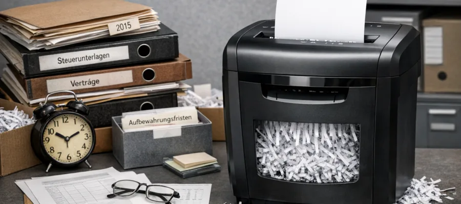 Aufbewahrungsfristen und Aktenvernichter: Wann vernichten und dokumentieren