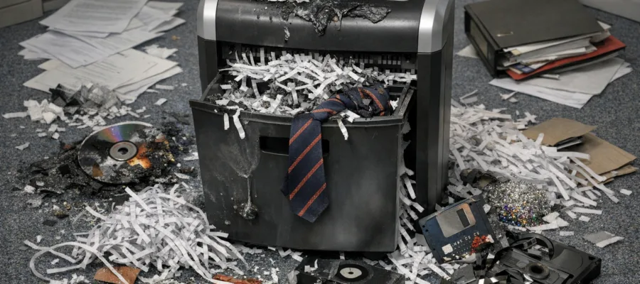 Die absurdesten Aktenvernichter-Pannen, die Buerolegenden schufen