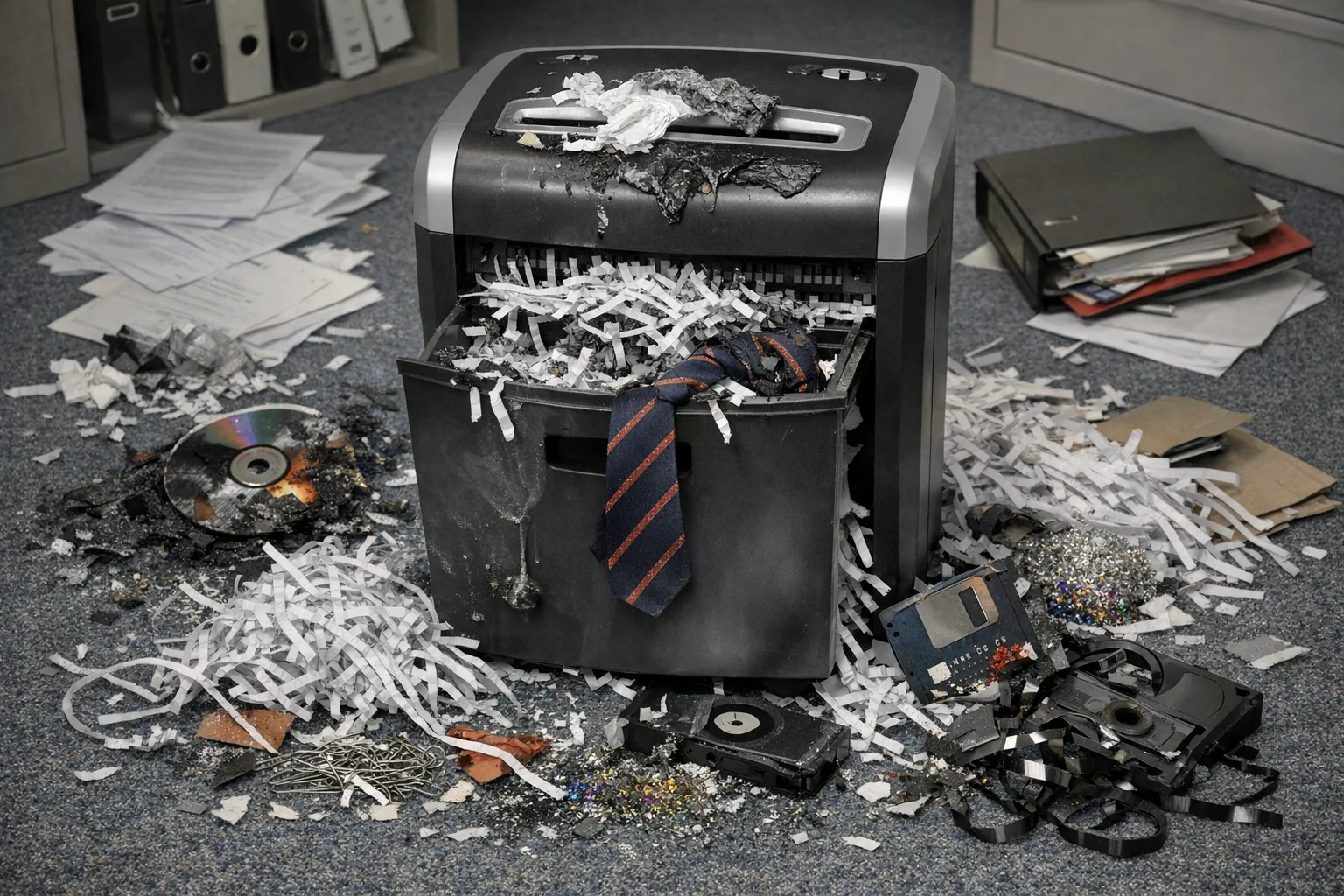Die absurdesten Aktenvernichter-Pannen, die Buerolegenden schufen