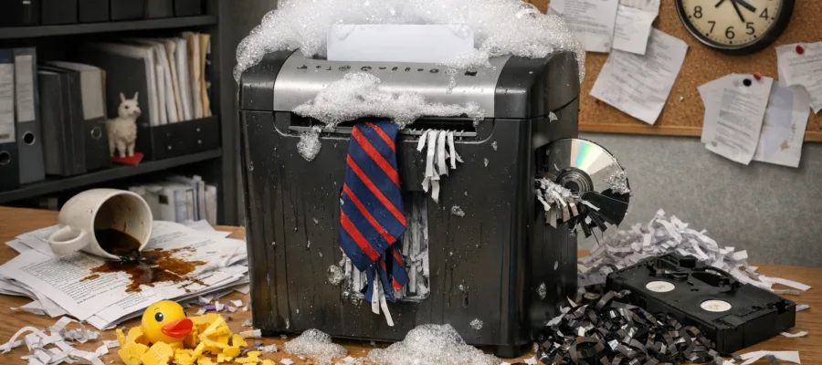 Die skurrilsten Aktenvernichter-Momente: Kuriose Geschichten und Anekdoten aus Bueros