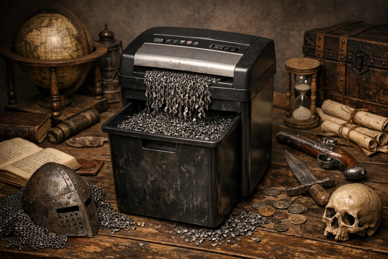 Historische Kuriositaeten: Unerwartete Einsaetze von Aktenvernichtern