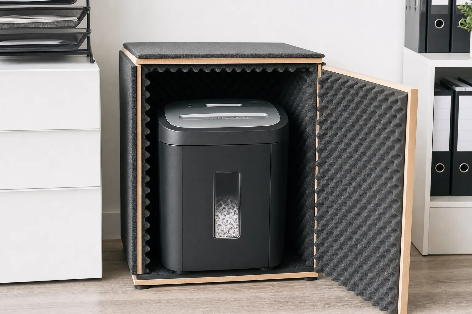 Aktenvernichter leiser machen: DIY-Schallschutz und Geraeuschdaemmungstipps