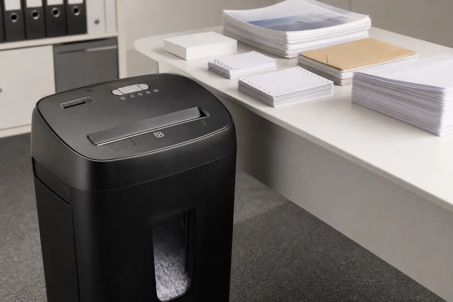 Papierarten und Schnittgrade: Welche Einstellungen am Aktenvernichter fuer welche Dokumente?